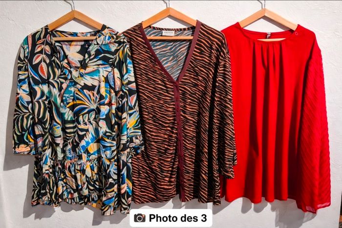 😍 lot 12 hauts taille 52 - photo numéro 2