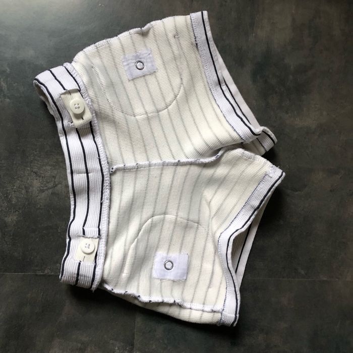 Short jersey blanc rayé marine 3 ans Okaidi - photo numéro 6