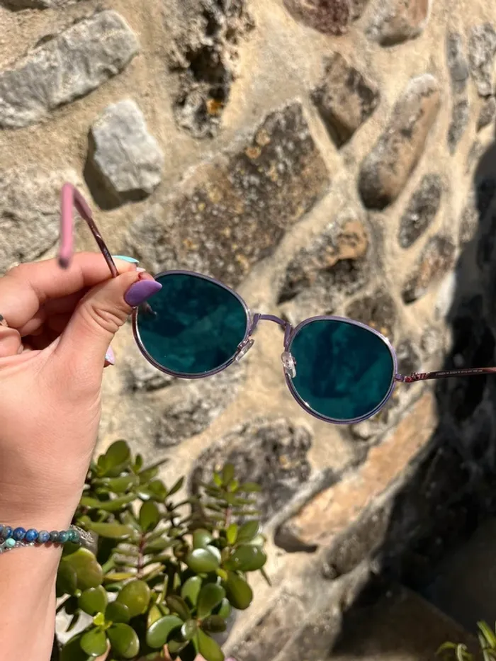 Asos design - Lunettes de soleil rondes oversize avec verres teintés rose - photo numéro 3