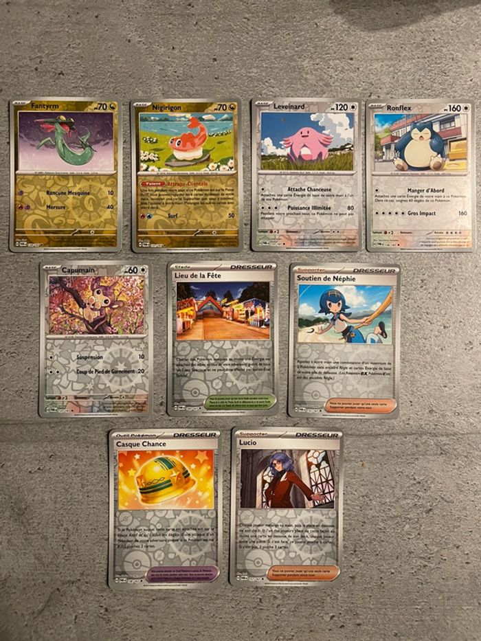 69 cartes Pokémon reverse différentes Mascarade crépusculaire - photo numéro 7