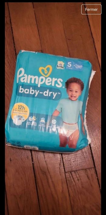 Couches pampers taille 5