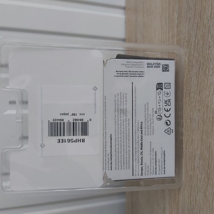 Cartouche d'encre d'imprimante HP 301 -Noire - Mars 2026 - photo numéro 2