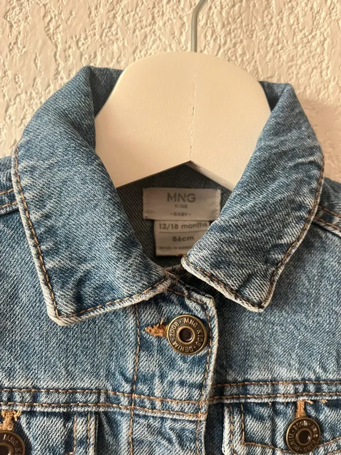 Veste en jean bébé Mango Kids – 12/18 mois (86 cm) - photo numéro 3