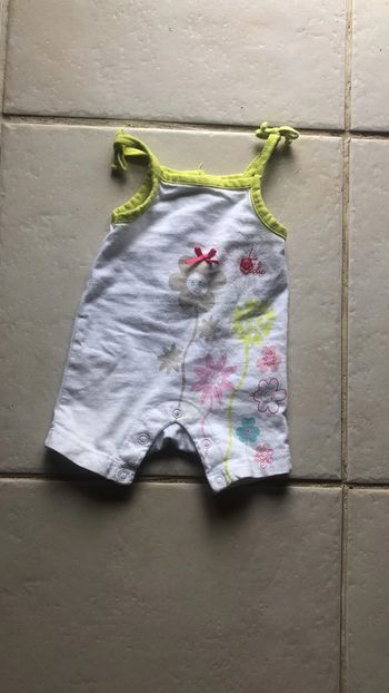 Combinaison débardeur bébé 100% coton