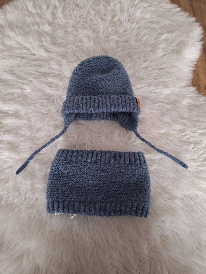 Ensemble bonnet et snood TAO 3-9 mois