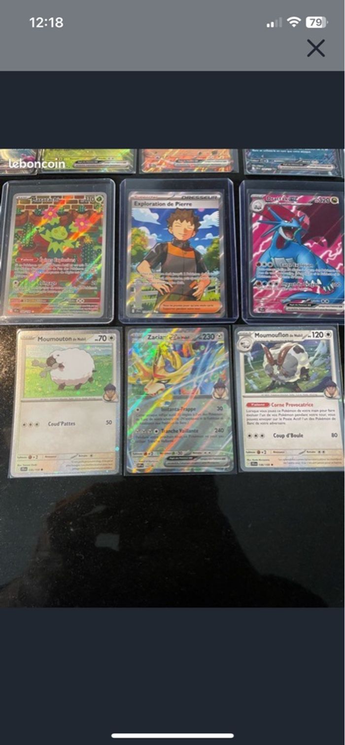 Lot de 11 cartes AR EX Full art EV09 aventure ensemble - photo numéro 4