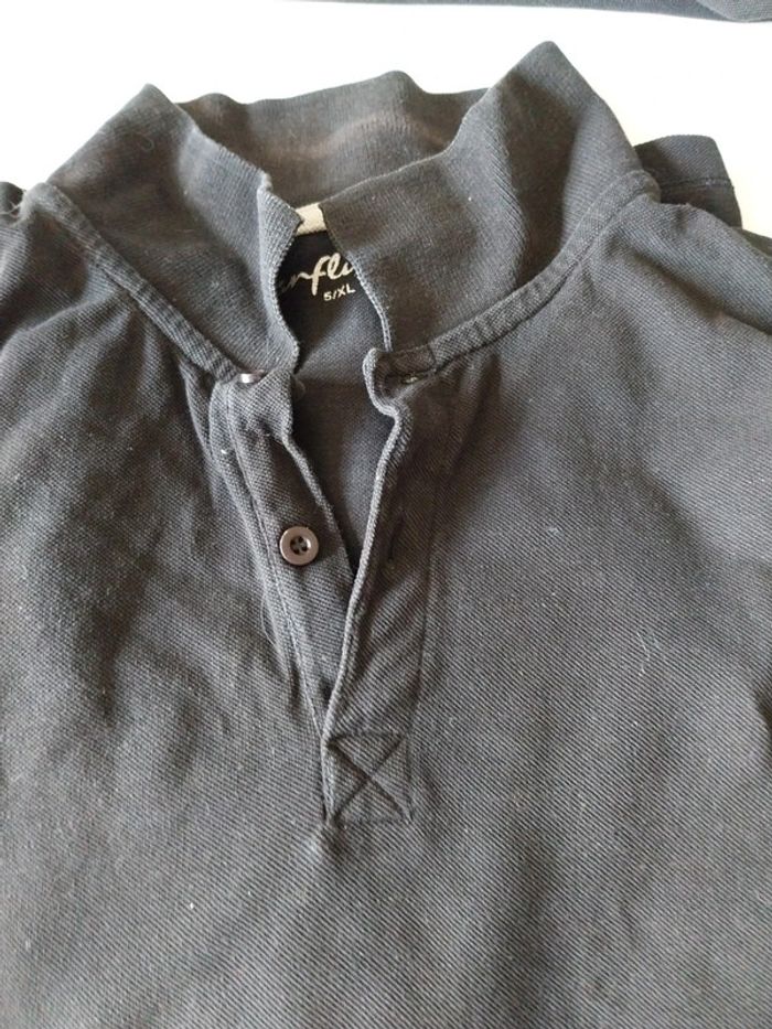 Polo Homme noir Taille 5XL - photo numéro 2