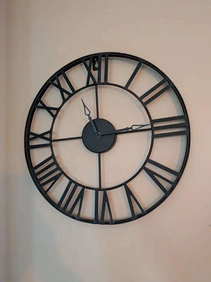 Horloge industriel metal - photo numéro 2