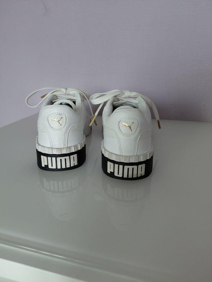 Baskets Puma blanche et noire - photo numéro 2