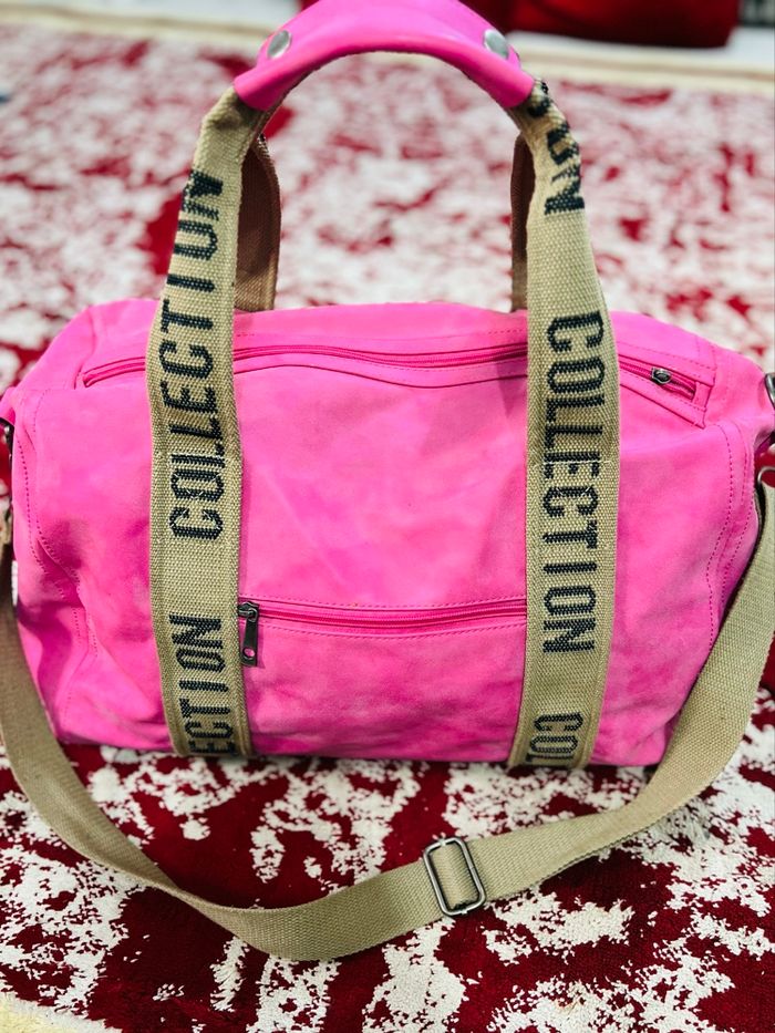 Sac de sport rose vif – Collection Mode – 45x25 cm