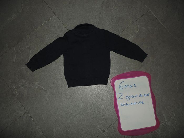 gilet z grain de blé taille 6 mois - photo numéro 2