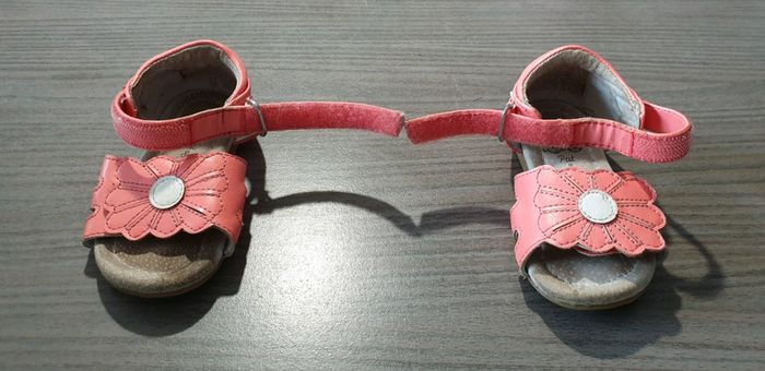 Sandalettes à scratchs taille 20 - photo numéro 7