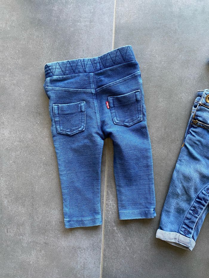 Lot jean Lévis + salopette IKKS 3 mois - photo numéro 2