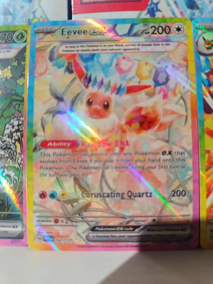 Lot 9 cartes Pokémon évolitions God pack ev8.5  évolutions prismatiques neuves - photo numéro 8