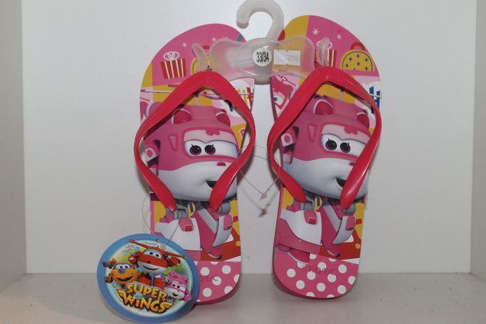 belle tongs super wings rose foncée 33/34 - photo numéro 1