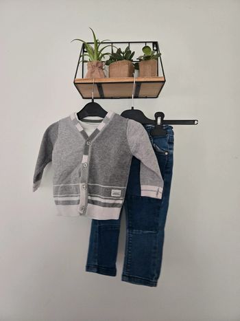 Ensemble t-shirt / Gilet / Jean kiabi Catimini et tape à l'œil 9 mois 👦