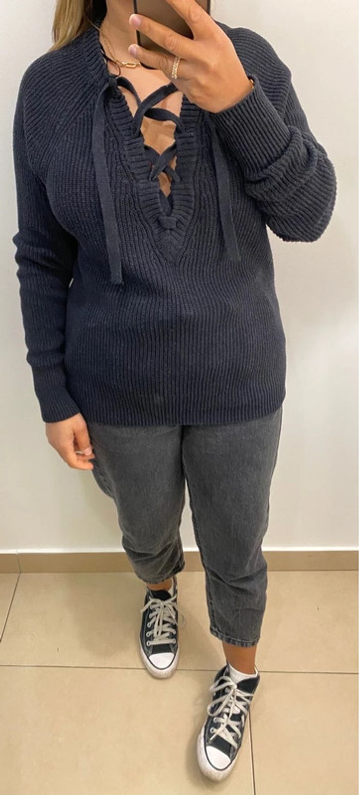 Superbe Pull  Côtelé A Nouer Taille M - photo numéro 10