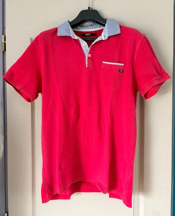 🌸 Polo homme Brice – Taille M – Rose – TBE