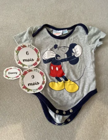 Body Disney 6/9 mois Mickey