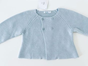 Gilet en point de mousse Bout’chou , taille 18 mois