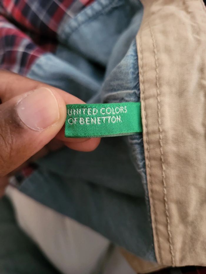 Chemise à carreaux United Colors of Benetton - photo numéro 5