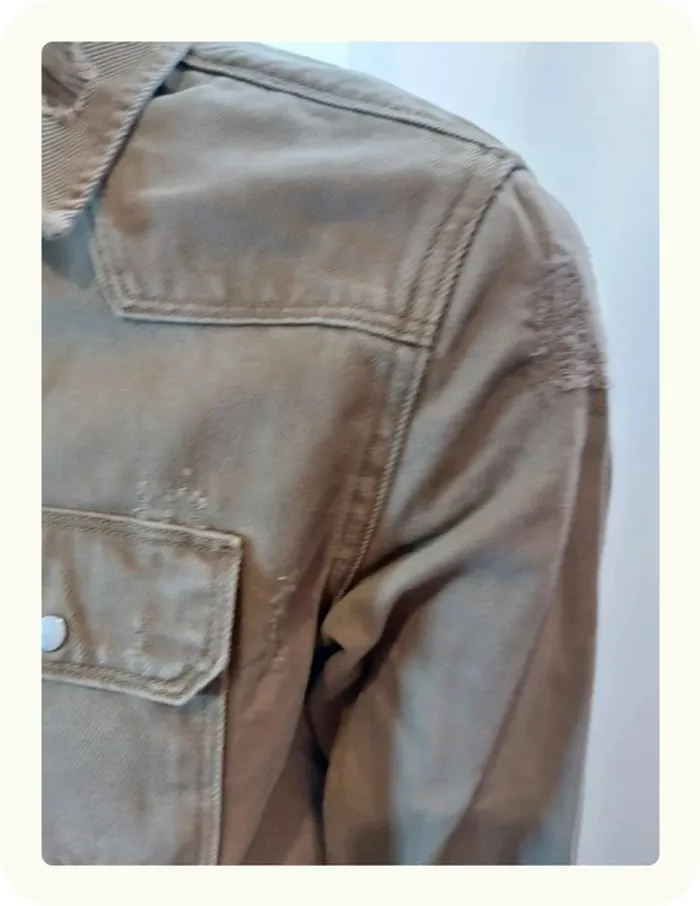 Chemise en jean homme Zara Taille M - photo numéro 3