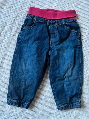Jean fille hiver grain de blé 11/18 mois
