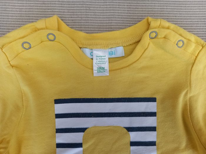 T-shirt garçon Obaïbi 3mois - photo numéro 2
