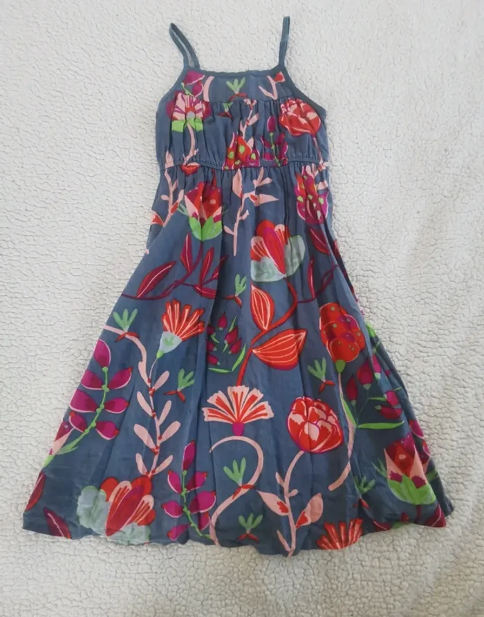 Robe longue à fleurs Vertbaudet 3 ans