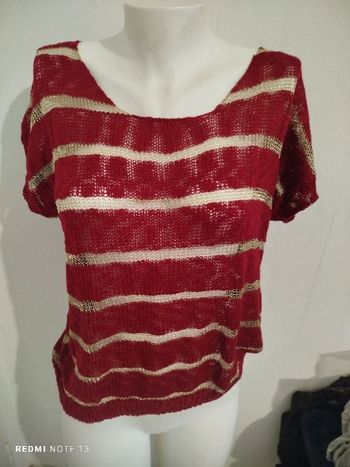 #kytietailleuniquefemme. Top manches courtes taille unique