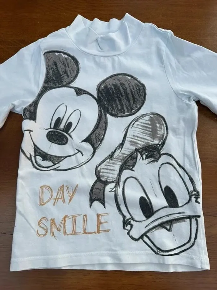 T-shirt manche longue Mickey et Donald 4 ans - photo numéro 4