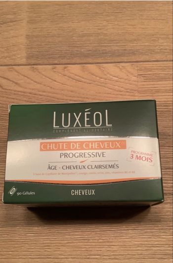 Luxeol chute de cheveux progressive 3 mois traitement 