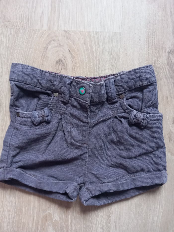 Lot de 2 shorts velours 6M - photo numéro 2