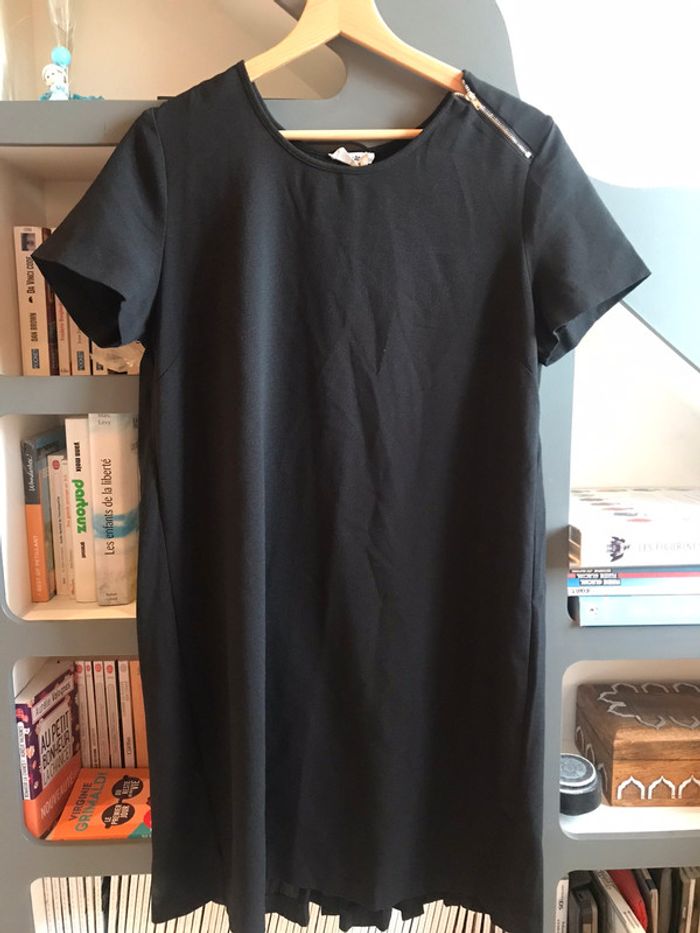 Robe noire dos drapé Molly Bracken