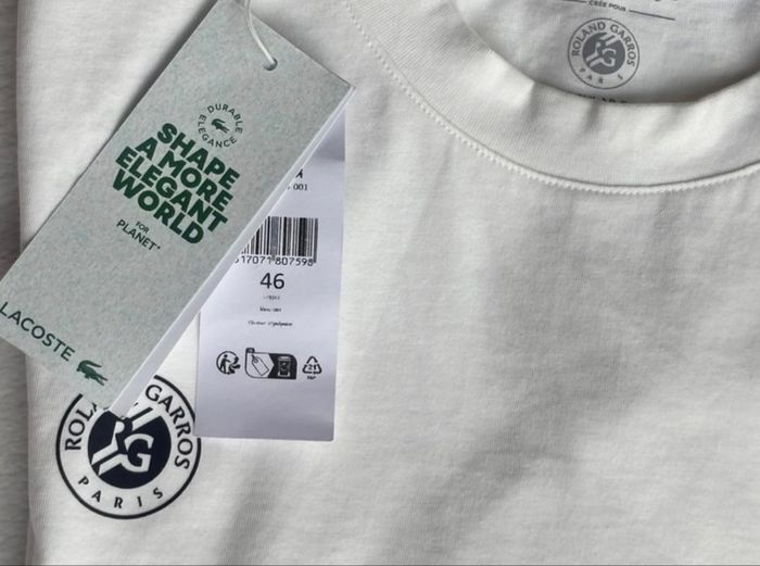 T-shirt Lacoste edition Roland Garros - photo numéro 2