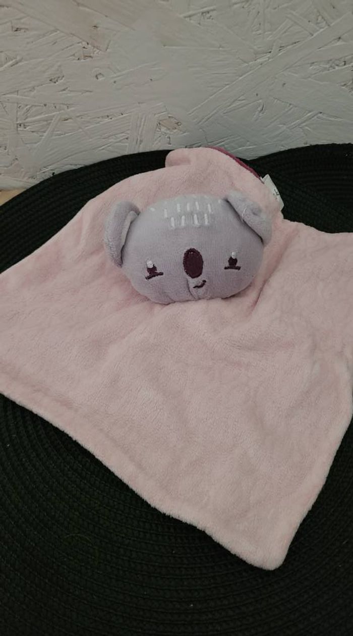 Doudou plat Koala SIPLEC rose et violet - photo numéro 2