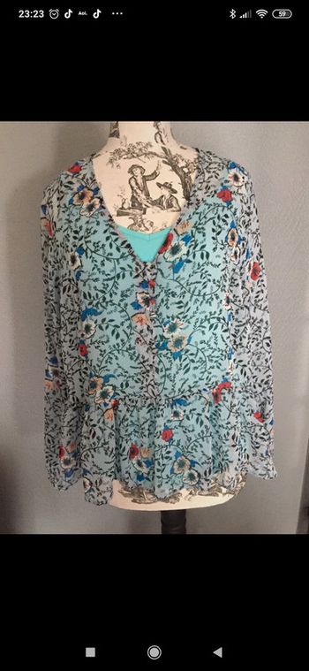 Jolie Blouse MS mode T44 neuve