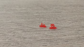 Lot x2 clignotant arrière pièce détachée miniature Bburago Burago Chevrolet Corvette C5 1997 coupé 1