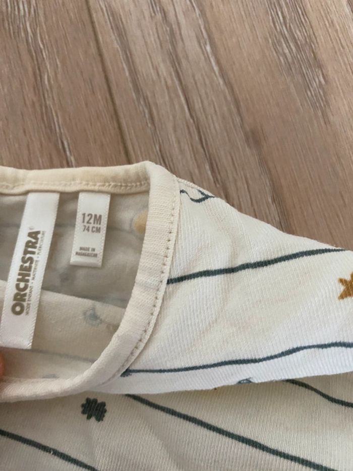 Lot de 2 t shirts ML 12 mois orchestra - photo numéro 4