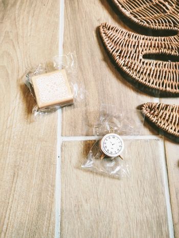 🕒Lot de 2 tampons rosace et horloge pour décoration et loisirs créatifs en bois neufs