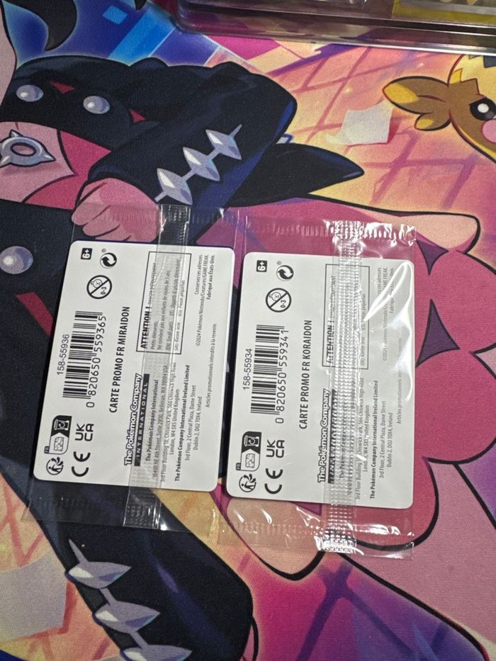 Carte Pokémon koraidon et miraidon stamp - photo numéro 2