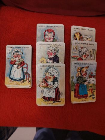 Jeu de cartes ancien Miro, 7 familles