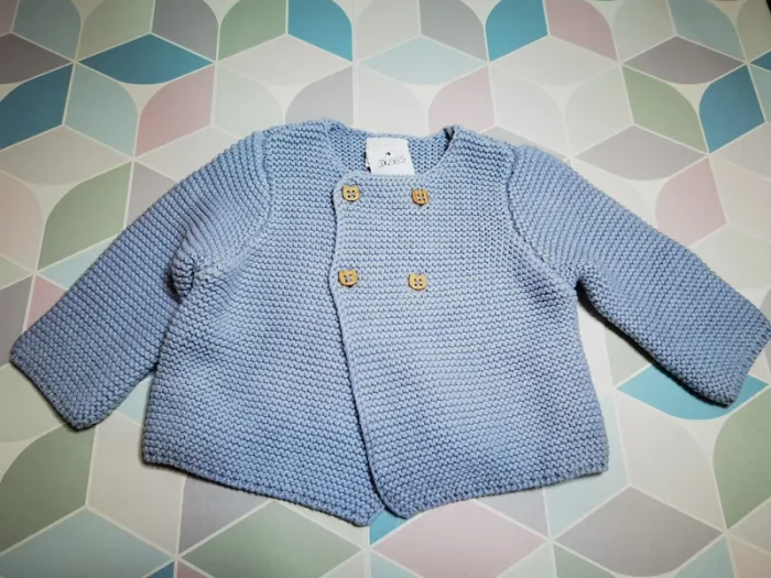 D4585 - gilet garçon 3 mois - photo numéro 3