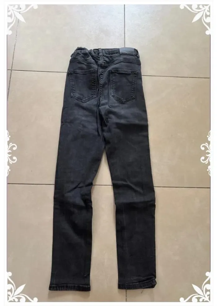 Jean noir skinny enfant fille taille 11-12 ans Mango - photo numéro 5