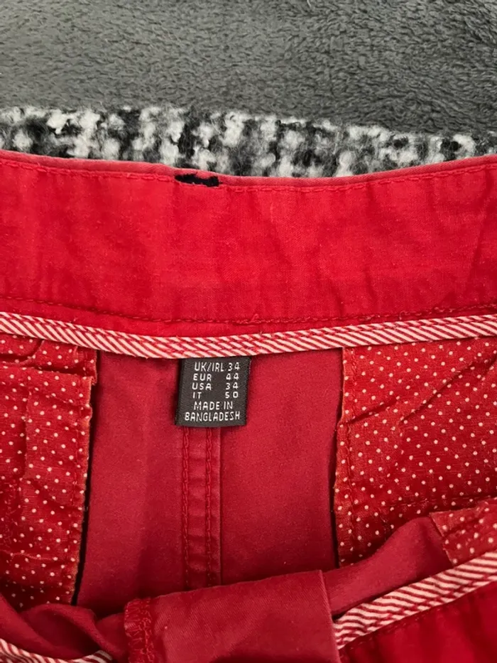 Pantacourt rouge primark 42 - photo numéro 4