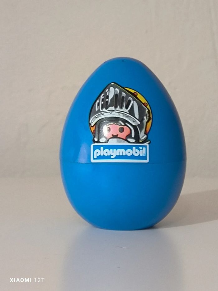 Playmobil vintage oeuf bleu chevalier