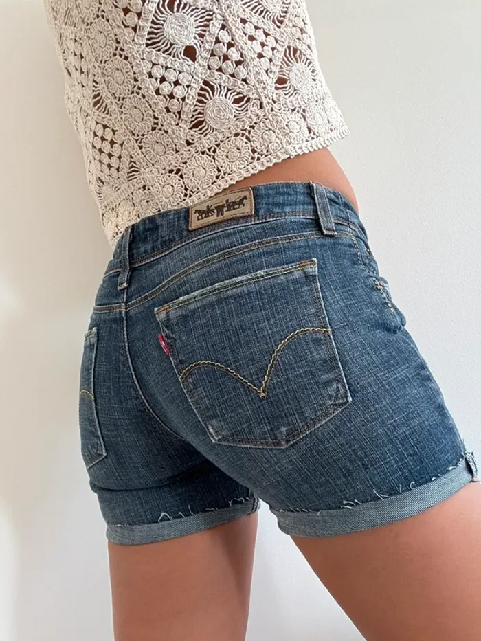 Short en jean Lévis 570 denim vintage USA coton top état