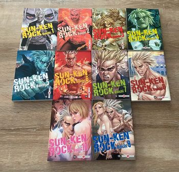 Lot de 10 manga sun ken rock
