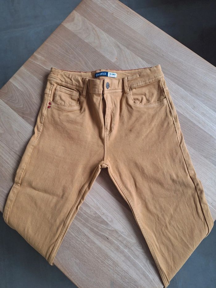 Lot 2 pantalon jean Okaïdi enfant garçons 14 ans - photo numéro 2