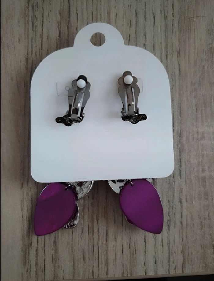 Boucles d'oreilles à pinces - photo numéro 2